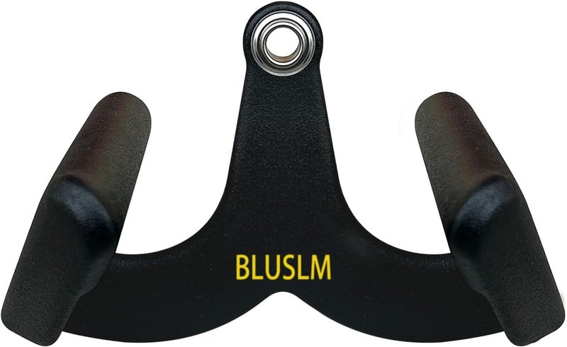 BLUSLM LAT Pull Down Bar for Cable Machine, LAT Pulldown Attachments T Bar V Bar Cable Attachment, Back Tricep Bar Strength Training Handle - Image 1